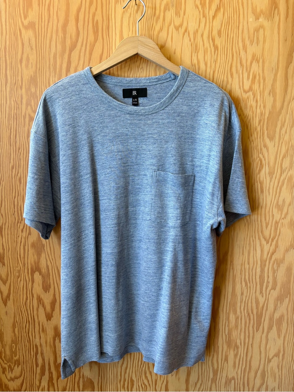 Banana Republic Men's Linen Crewneck T-Shirt